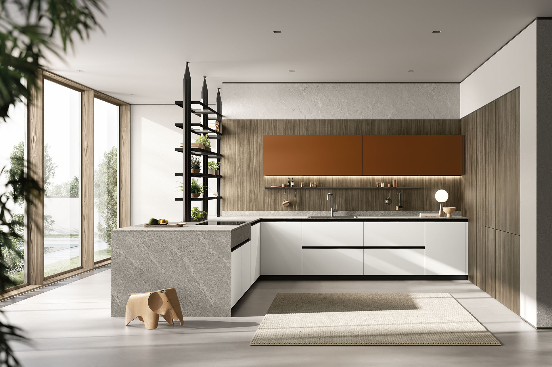 cucina moderna ad L
