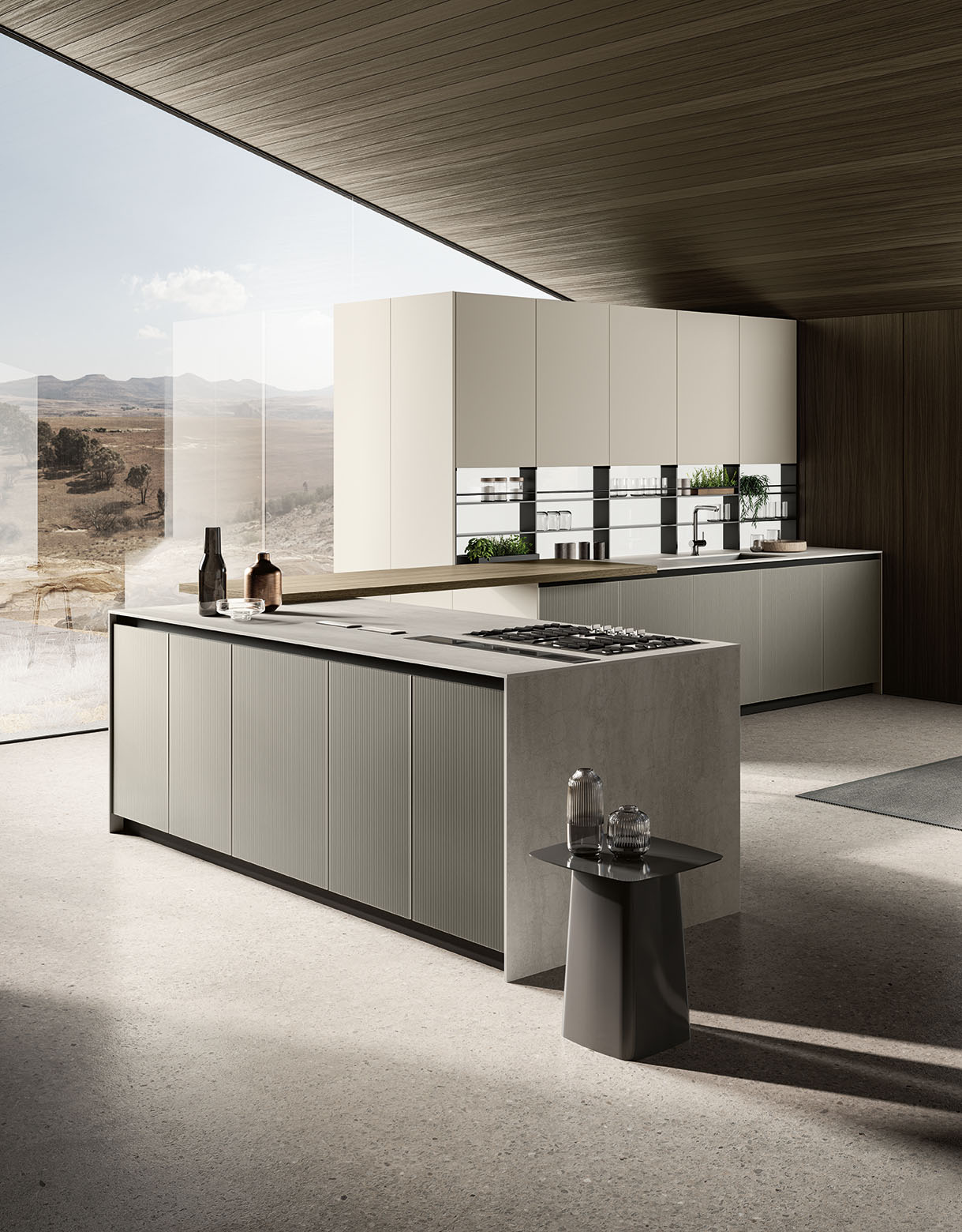 FebalCasa_Cucina_Moderna_Origina_AntaTelaioAlluminio_Compo1b