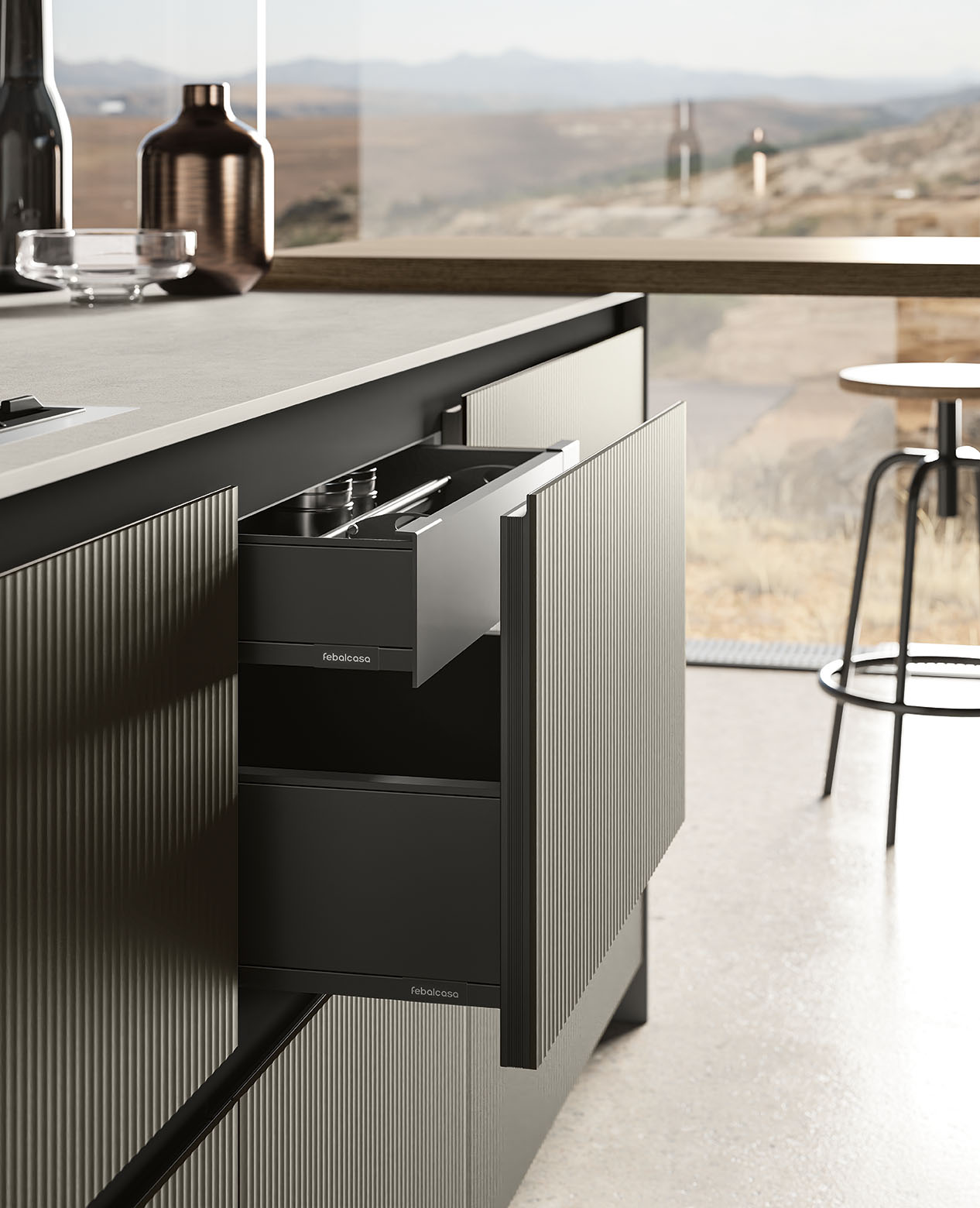 FebalCasa_Cucina_Moderna_Origina_AntaTelaioAlluminio_Compo1l