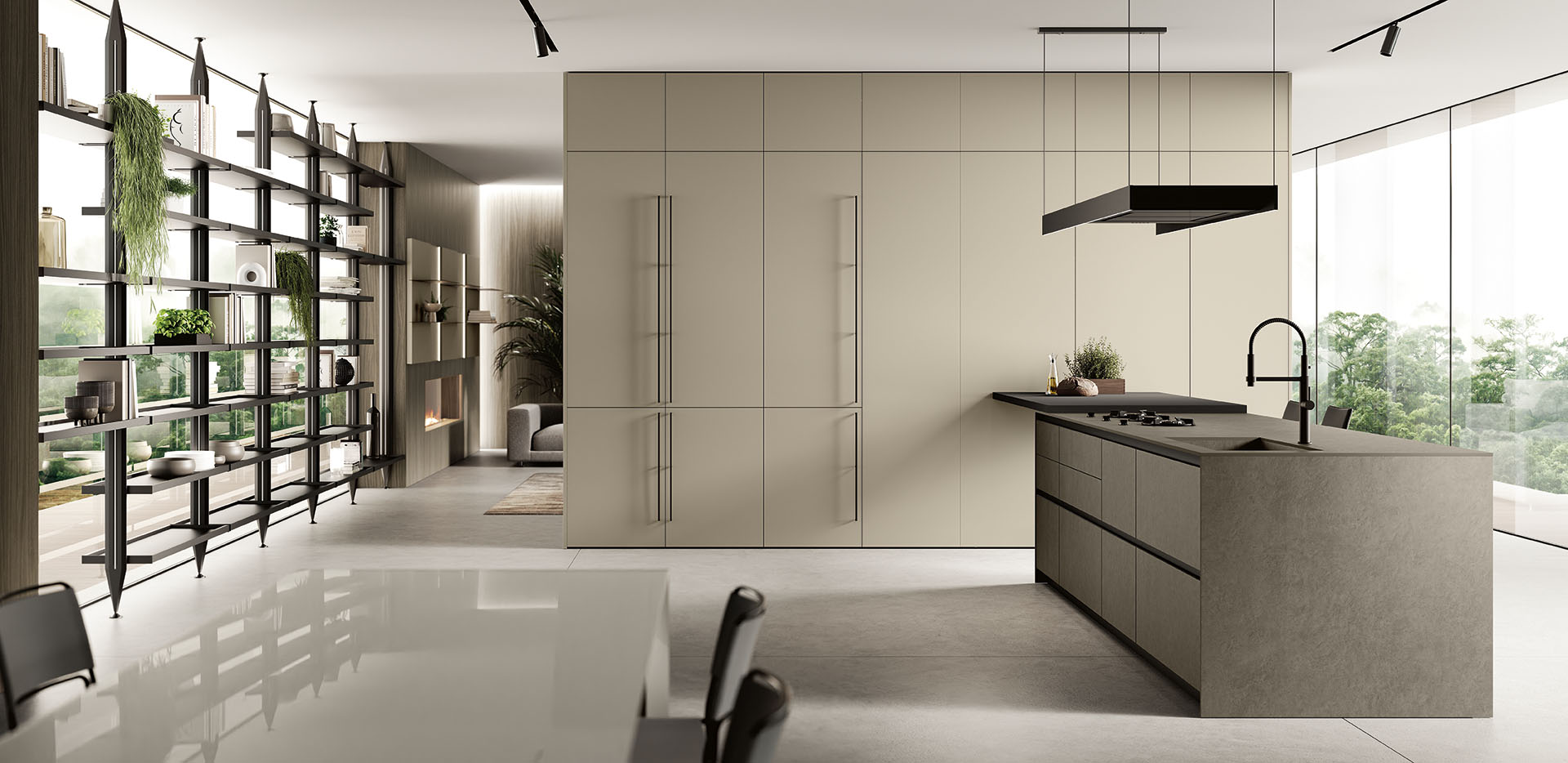 cucina moderna con isola