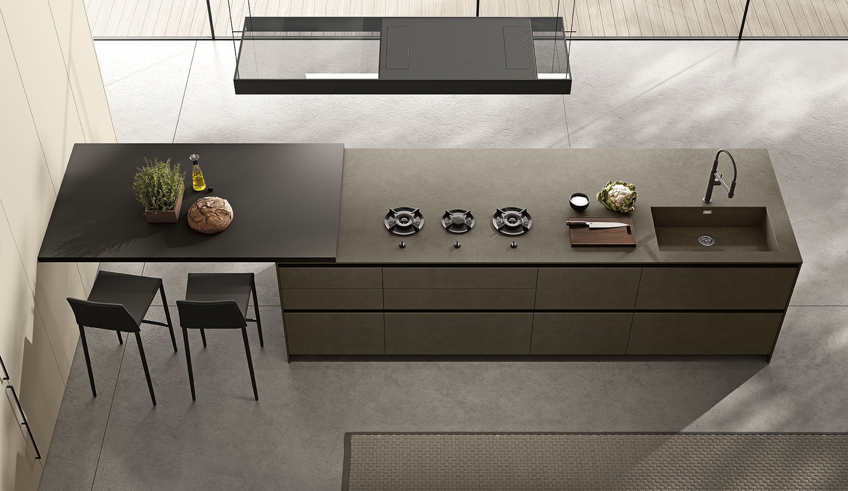 FebalCasa_Cucina_Moderna_Origina_AntaTelaioAlluminio_Compo2e