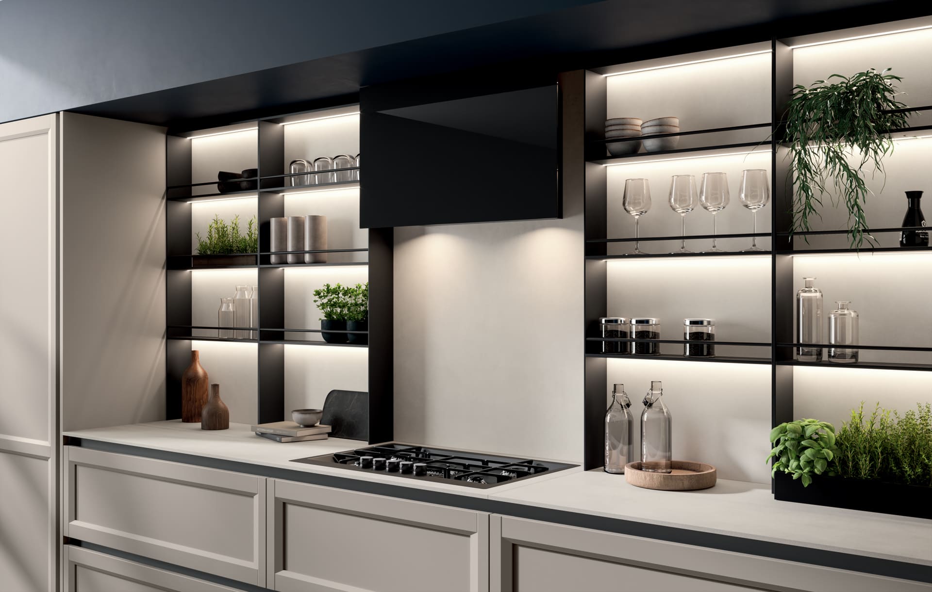 boiserie su cucina moderna450