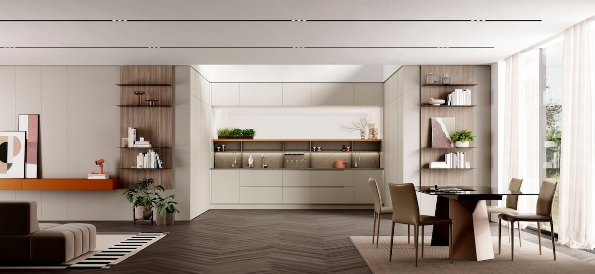 cucina moderna bianca