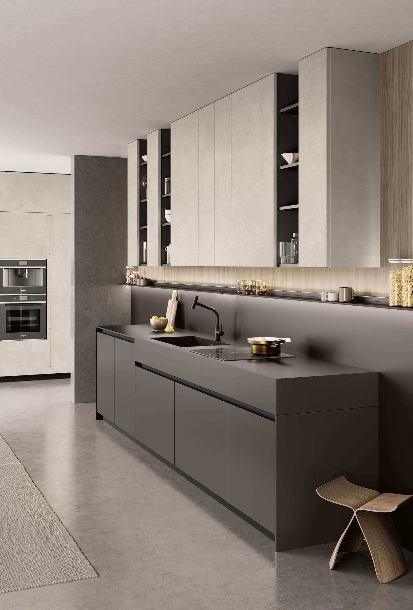 Finitura opaca cucina moderna